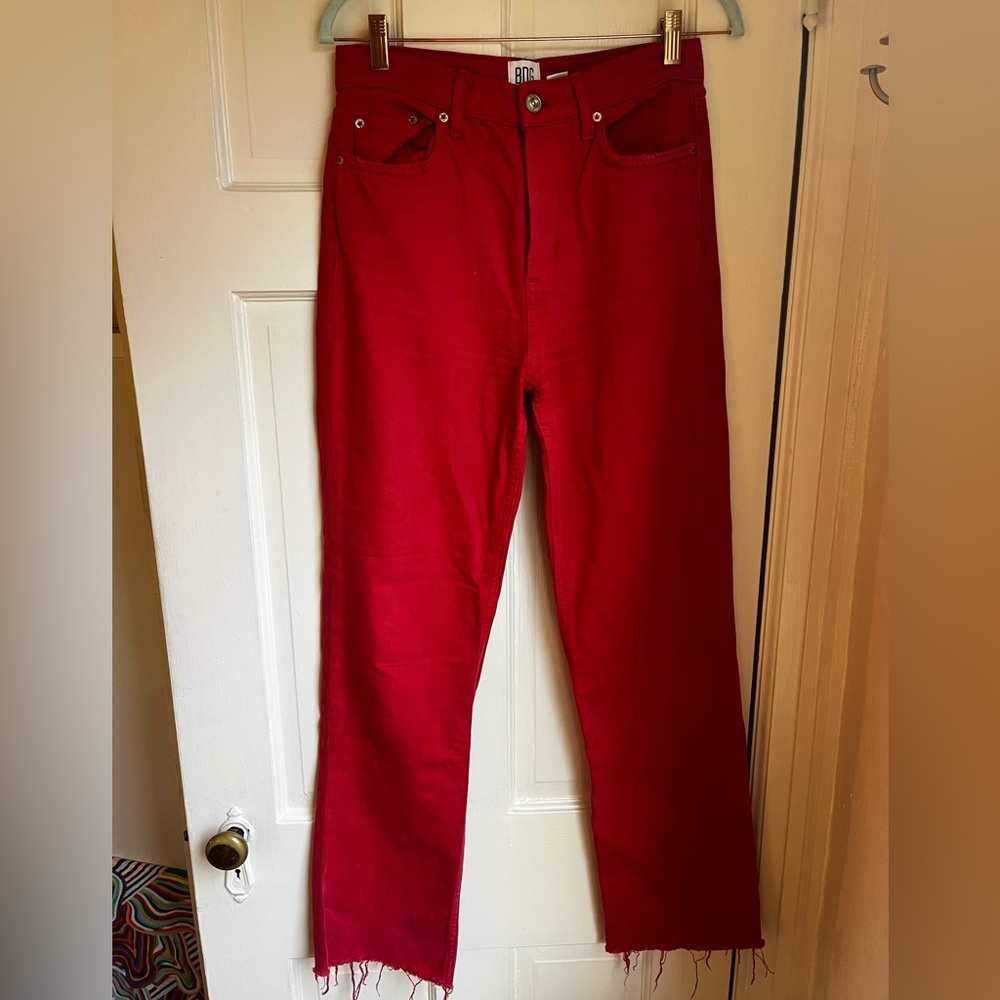 BDG red pax jeans 28x32